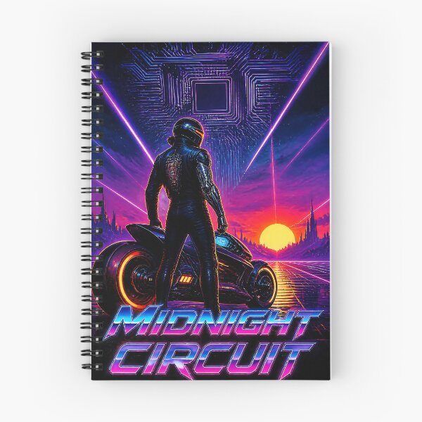 Item preview, Midnight Circuit Retro Sci Fi Poster designed and sold by ArtMotionFlow.