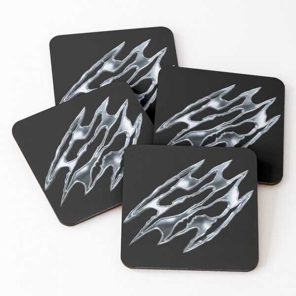 Item preview, 3D Chrome Metal Claw Scratch designed and sold by Choorstar.