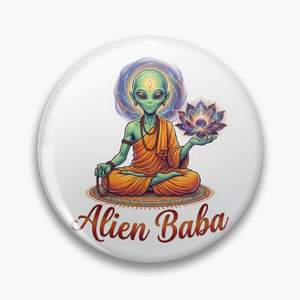 Item preview, Space Swami Alien Baba Sticker designed and sold by krazzyremo.