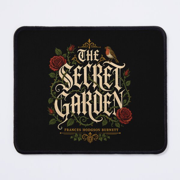 Item preview, The Secret Garden Frances Hodgson Burnett Gothic Cursive Keyhole designed and sold by Fenay Designs.