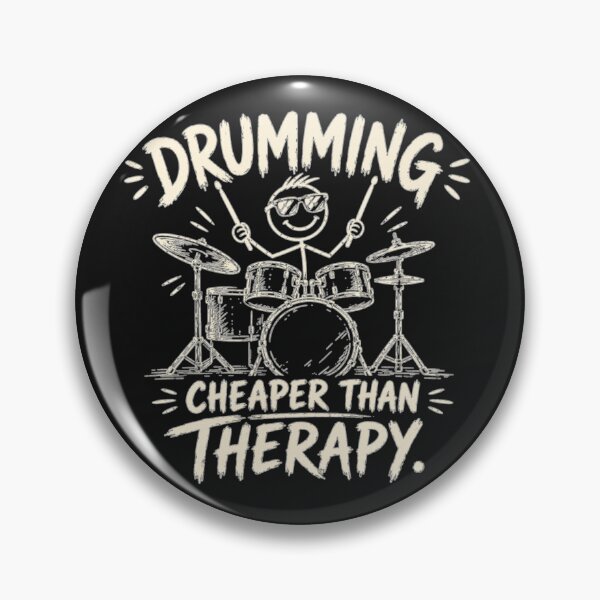 Item preview, Drumming Cheaper Than Therapy designed and sold by Evelashop.