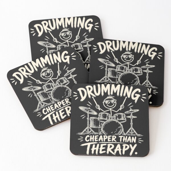 Item preview, Drumming Cheaper Than Therapy designed and sold by Evelashop.