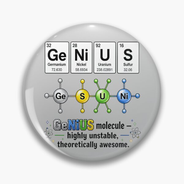 Item preview, GeNiUS Nerd Elemental Nerd Shirt designed and sold by digital-savant.