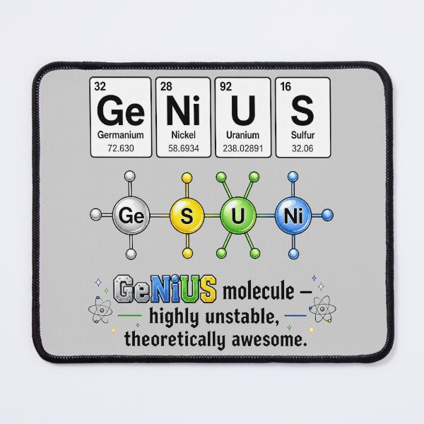 Item preview, GeNiUS Nerd Elemental Nerd Shirt designed and sold by digital-savant.