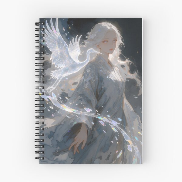 Item preview, Crane Familiar - Radiant Crystalline Spirit Art designed and sold by BubbleCutie.