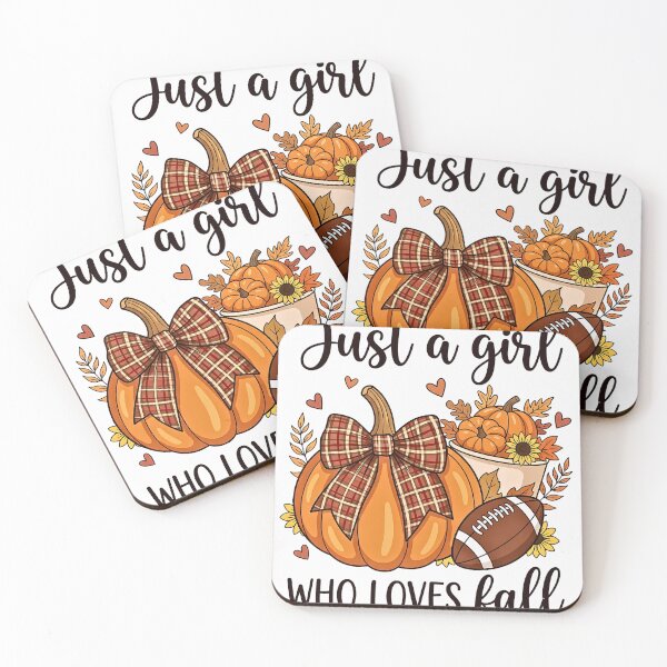 Item preview, Just A Girl Who Loves Fall Pumpkin Football  designed and sold by Steele-Art.