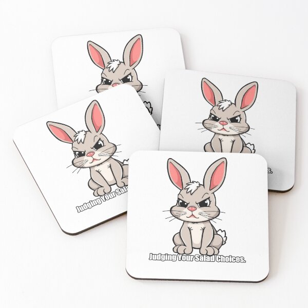 Item preview, Rabbit - Judging Your Salad Choices - Funny Rabbit Gift designed and sold by pawdrops.