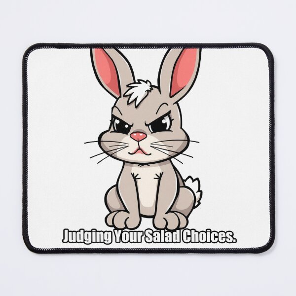 Item preview, Rabbit - Judging Your Salad Choices - Funny Rabbit Gift designed and sold by pawdrops.