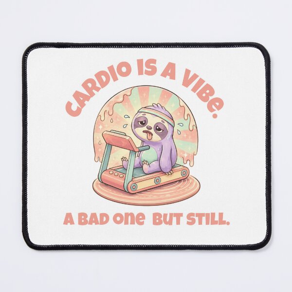 Item preview, Funny Sloth Cardio Treadmill Kawaii Gym Design designed and sold by CrtclMess.