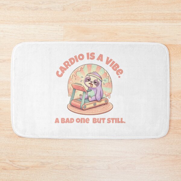 Item preview, Funny Sloth Cardio Treadmill Kawaii Gym Design designed and sold by CrtclMess.