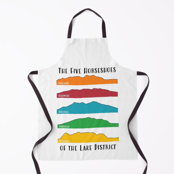 Item preview, Silhouette Profiles of 5 Famous Horseshoe (Round) Walks in the Lake District (V2) designed and sold by LazloWoodbine.
