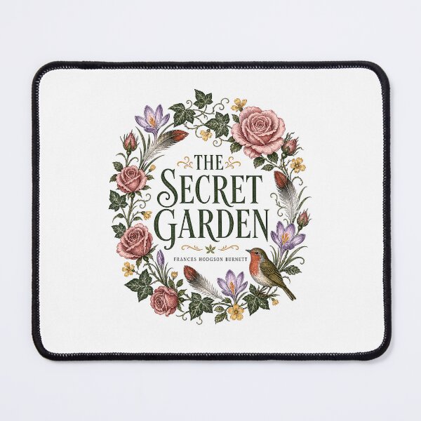Item preview, The Secret Garden Floral Wreath Pink Roses Crocus Robin Bird designed and sold by Fenay Designs.