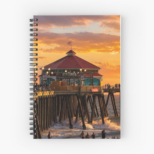 Item preview, Golden Evening at Huntington Beach Pier designed and sold by Kimberly Palmer.