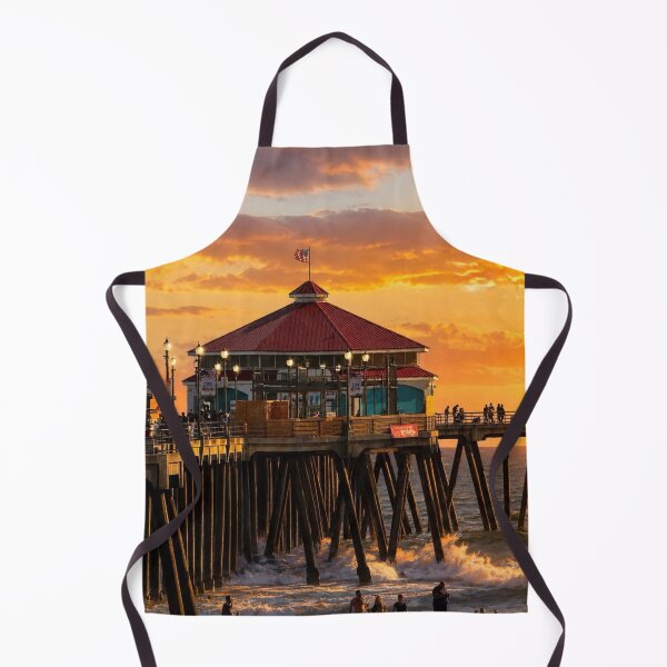 Item preview, Golden Evening at Huntington Beach Pier designed and sold by Kimberly Palmer.