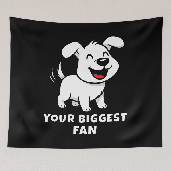 Item preview, Your Biggest Fan Cute Dog Retro Cartoon Graphic designed and sold by DigitalArtx-com.