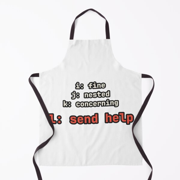 Item preview, Loop Variables i Fine j Nested k Concerning l Send Help designed and sold by LGTM Supply.