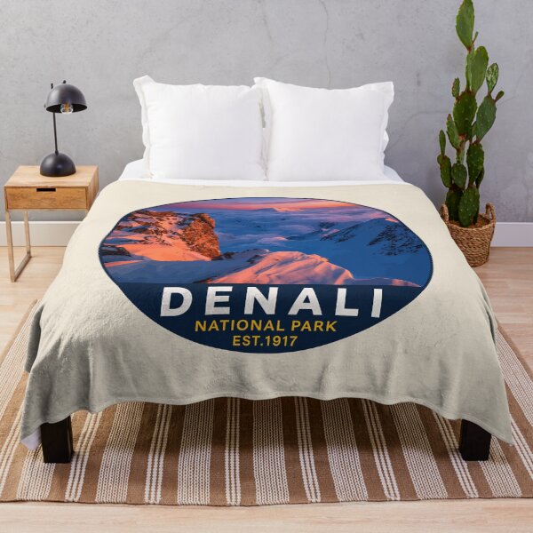 Item preview, Denali National Park Retro Mountain Wilderness designed and sold by Gideon Emmerich.