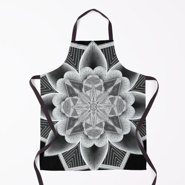 Item preview, Evolving Pattern — White Symmetrical Mandala designed and sold by MelZahrArt.