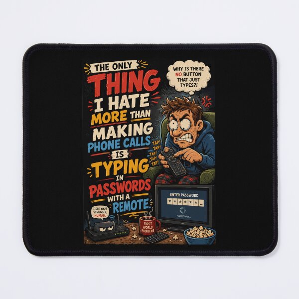 Item preview, The Only Thing I Hate More Than Phone Calls Is Typing Passwords with a Remote | Funny Introvert Meme designed and sold by just-quotes.