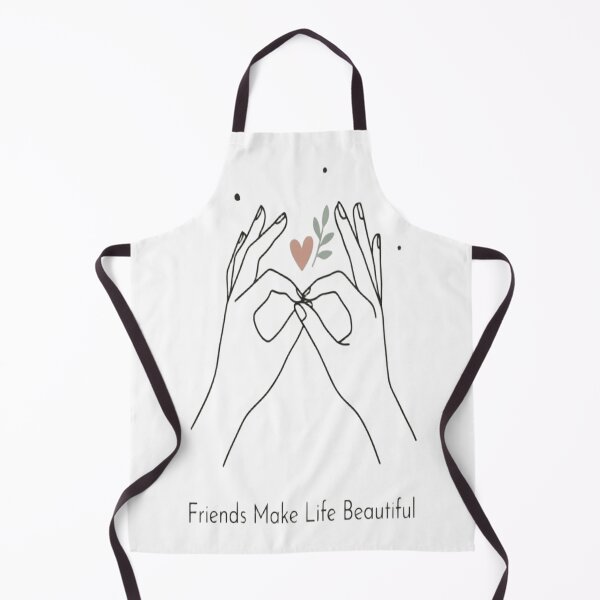 Item preview, Friends Make Life Beautiful Minimalist Pinky Promise Design | Friendship Day designed and sold by InspiredCreatives.
