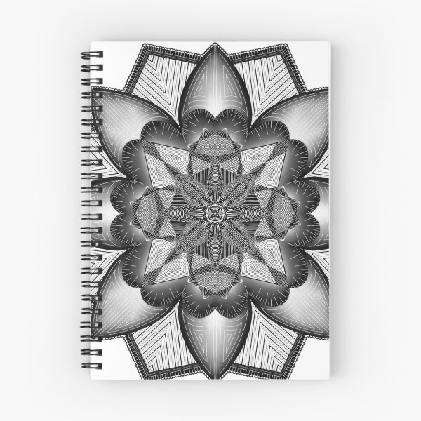 Item preview, Evolving Pattern — Black Symmetric Mandala designed and sold by MelZahrArt.