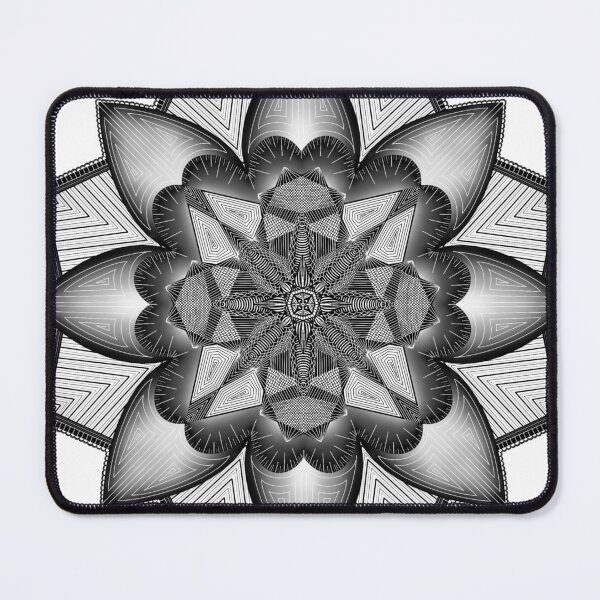 Item preview, Evolving Pattern — Black Symmetric Mandala designed and sold by MelZahrArt.