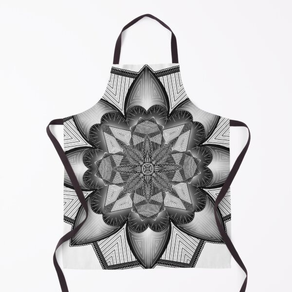 Item preview, Evolving Pattern — Black Symmetric Mandala designed and sold by MelZahrArt.