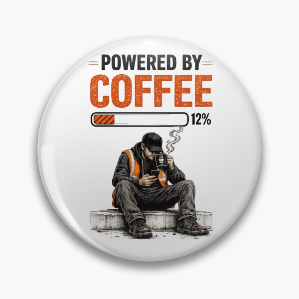 Item preview, Powered by Coffee | Funny Warehouse Worker T-Shirt designed and sold by LukWer.