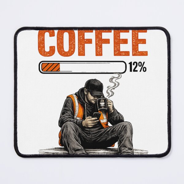 Item preview, Powered by Coffee | Funny Warehouse Worker T-Shirt designed and sold by LukWer.