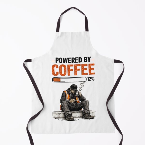 Item preview, Powered by Coffee | Funny Warehouse Worker T-Shirt designed and sold by LukWer.