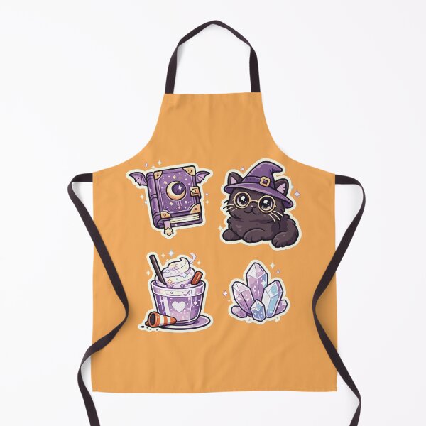 Item preview, Kawaii Witchy Magic Potion Cat and Spellbook Vector Art designed and sold by AbderraimArt.