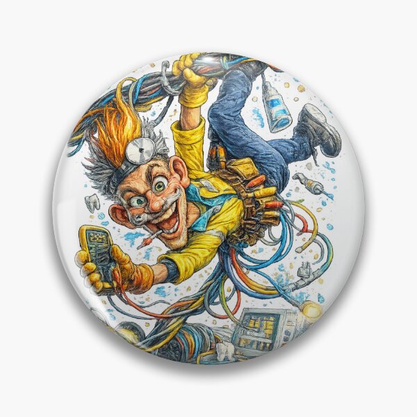 Item preview, Funny Electrician designed and sold by AlexLineArt.