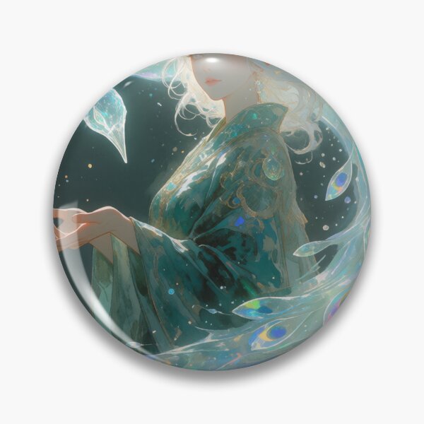 Item preview, Peacock Familiar — Radiant Crystalline Spirit designed and sold by BubbleCutie.