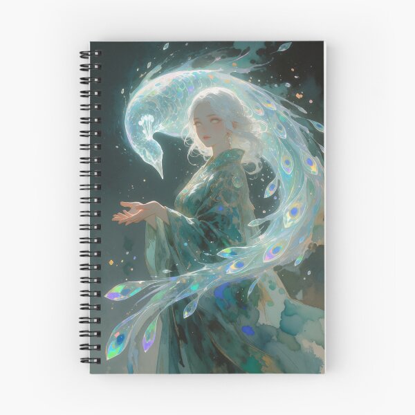 Item preview, Peacock Familiar — Radiant Crystalline Spirit designed and sold by BubbleCutie.