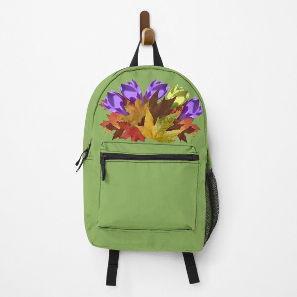 Item preview, Autumn bouquet with leaves and purlpe and yellow flowers designed and sold by mariya-ivanova.
