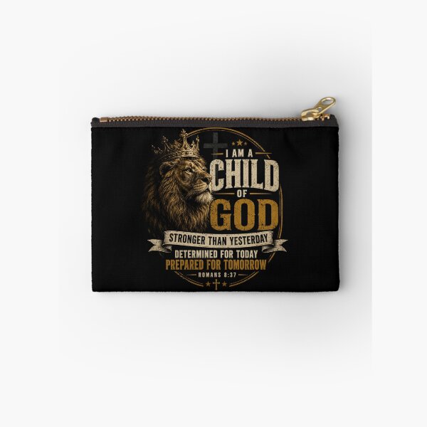 Item preview, I AM A CHILD OF GOD | CHRISTIAN LION FAITH T-SHIRT designed and sold by LowBatteryStudio ⭐.