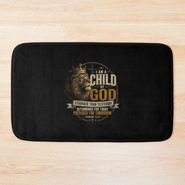 Item preview, I AM A CHILD OF GOD | CHRISTIAN LION FAITH T-SHIRT designed and sold by LowBatteryStudio ⭐.
