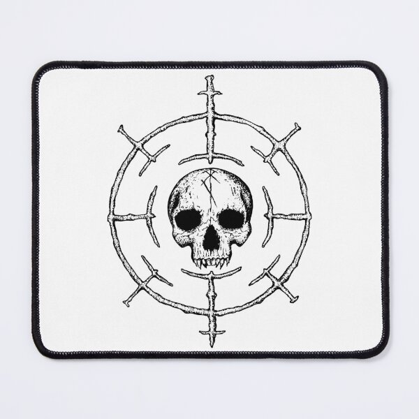 Item preview, Valr’s Sigil: Nordic Skull of the Slain Ink Drawing designed and sold by surmind.