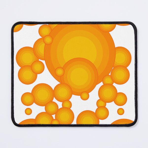 Item preview, 70s Retro Orange Circles Bubble Pattern Design designed and sold by pASob-dESIGN.