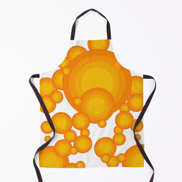Item preview, 70s Retro Orange Circles Bubble Pattern Design designed and sold by pASob-dESIGN.