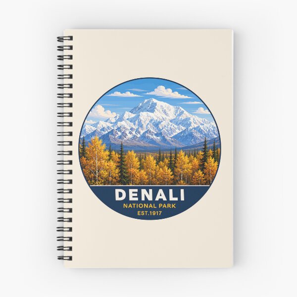 Item preview, Denali National Park Retro Mountain Wilderness designed and sold by Gideon Emmerich.