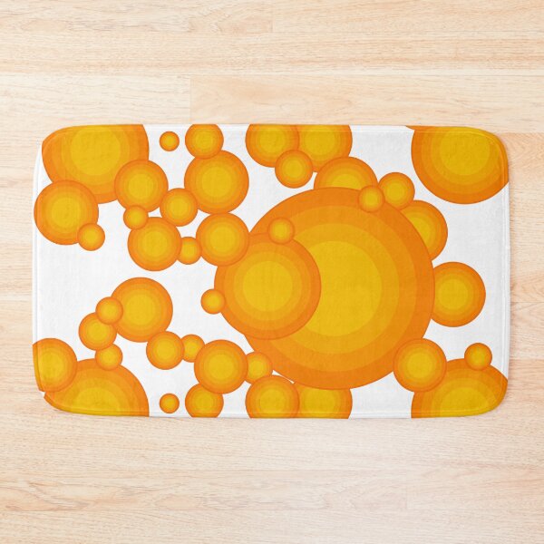 Item preview, 70s Retro Orange Circles Bubble Pattern Design designed and sold by pASob-dESIGN.