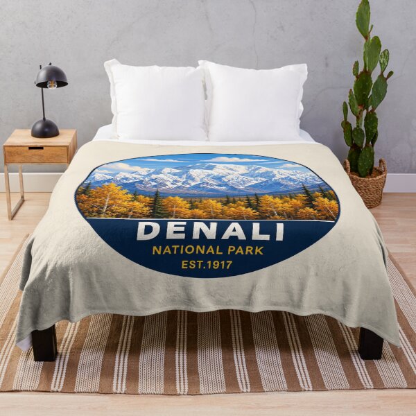 Item preview, Denali National Park Retro Mountain Wilderness designed and sold by Gideon Emmerich.