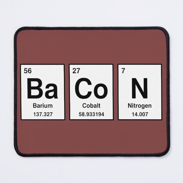 Aperçu de l'œuvre Art élémentaire du nerd au bacon créée et vendue par digital-savant.