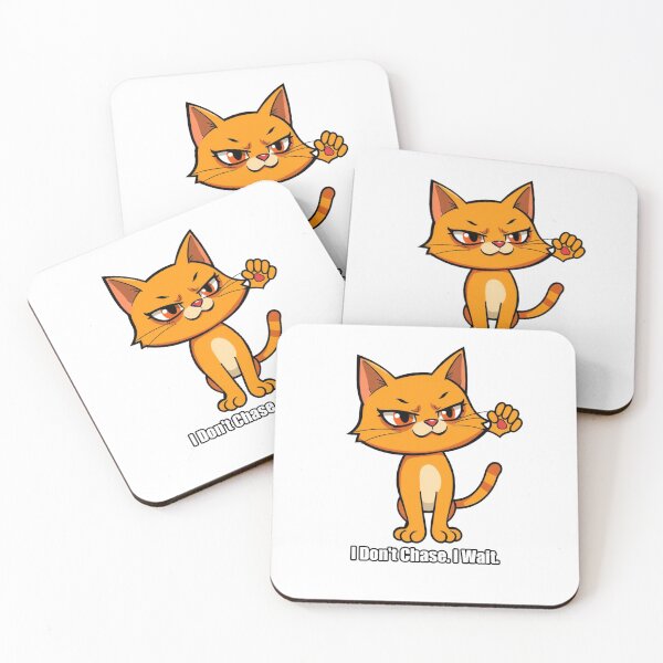 Item preview, Orange Cat - I Don't Chase I Wait - Funny Orange Cat Gift designed and sold by pawdrops.
