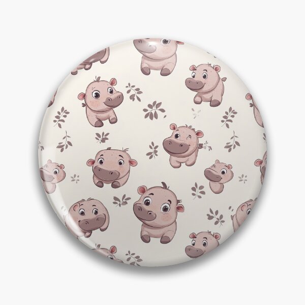 Item preview, Baby Hippo Pattern designed and sold by Pixel-Lair.