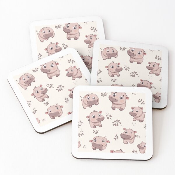 Item preview, Baby Hippo Pattern designed and sold by Pixel-Lair.