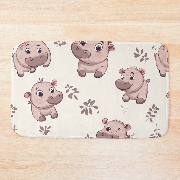Item preview, Baby Hippo Pattern designed and sold by Pixel-Lair.