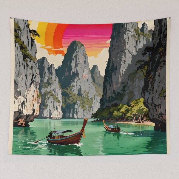 Item preview, Thailand Retro Sunset Collection designed and sold by Spirit of Siam.