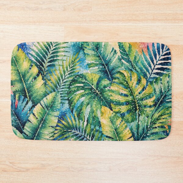 Item preview, Lush Tropical Leaves Geometric Style Botanical Art designed and sold by A-C-G.